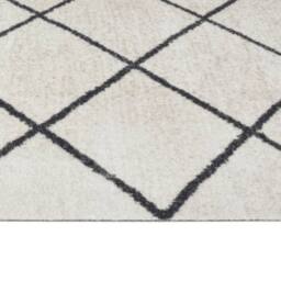 Berkfield Home Kitchen Rug Washable Square 60x180 cm Velvet in Off-White - thumbnail 4