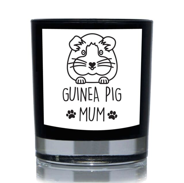 60 SECOND MAKEOVER Funny Candle Guinea Pig Mum Gift 20cl Candle in Black