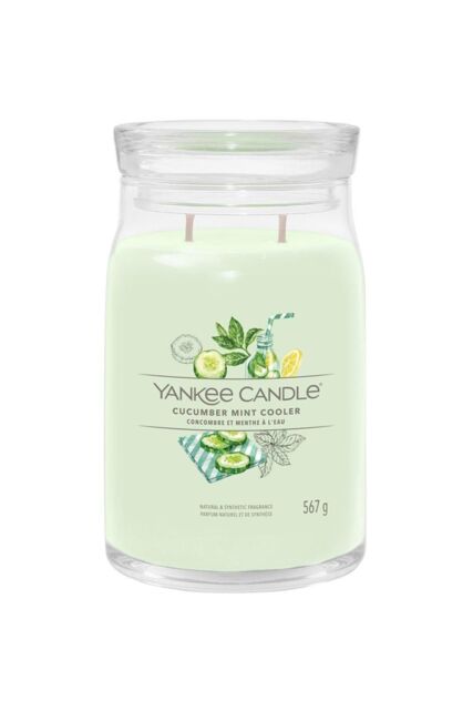 Yankee Candle Women's Signature Large Jar Cucumber Mint Cooler in Green - image 1