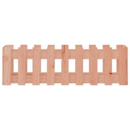 Berkfield Home Garden Raised Bed with Fence Design 100x30x30 cm Solid Wood Douglas in Brown - Size: 100 x 30 x 30 cm - thumbnail 5