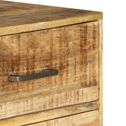 Berkfield Home Chest of Drawers 45x35x106 cm Solid Mango Wood in Brown - Size: 45 x 35 x 106 cm - thumbnail 5