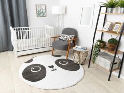 RugsX Petit Rug in White - Size: 160 cm diameter - thumbnail 4