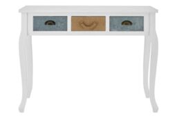 Orsina Aesthetic Console Table, Sturdy & Durable Hallway Table, Aesthetic Style Console Table with a Drawer in White - thumbnail 7