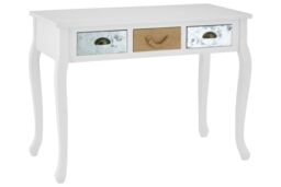 Orsina Aesthetic Console Table, Sturdy & Durable Hallway Table, Aesthetic Style Console Table with a Drawer in White - thumbnail 2