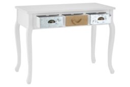 Orsina Aesthetic Console Table, Sturdy & Durable Hallway Table, Aesthetic Style Console Table with a Drawer in White - thumbnail 5