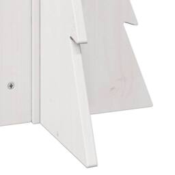 Berkfield Home Wooden Christmas Tree for Decoration White 69.5 cm Solid Wood Pine - thumbnail 6