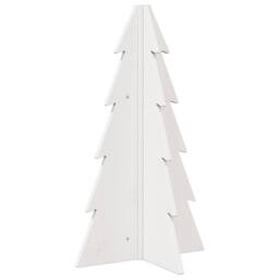 Berkfield Home Wooden Christmas Tree for Decoration White 69.5 cm Solid Wood Pine - thumbnail 5