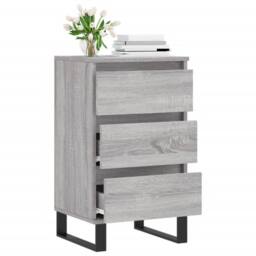 Berkfield Home Sideboard Grey Sonoma 40x35x70 cm Engineered Wood - Size: 40 x 35 x 70 cm - thumbnail 4