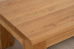 Thats Furniture Dakot Chunky Oak Large Coffee Table for Living Room in Light Oak - thumbnail 3