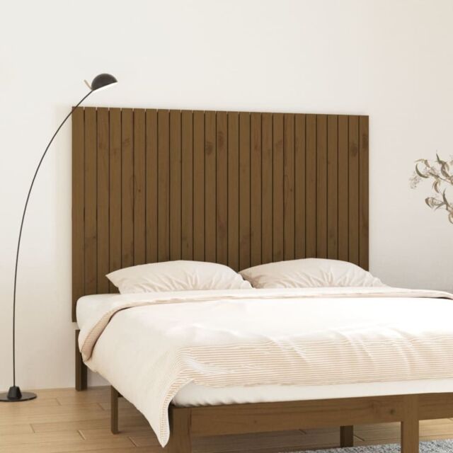 Berkfield Home Wall Headboard Honey Brown 166x3x110 cm Solid Wood Pine - Size: 166 x 3 x 110 cm - image 1