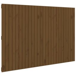 Berkfield Home Wall Headboard Honey Brown 166x3x110 cm Solid Wood Pine - Size: 166 x 3 x 110 cm - thumbnail 2