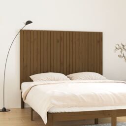 Berkfield Home Wall Headboard Honey Brown 166x3x110 cm Solid Wood Pine - Size: 166 x 3 x 110 cm - thumbnail 1