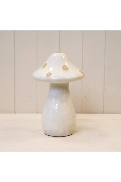 KDMD Large Cream & Sand Polka Dot Mushroom - image 1