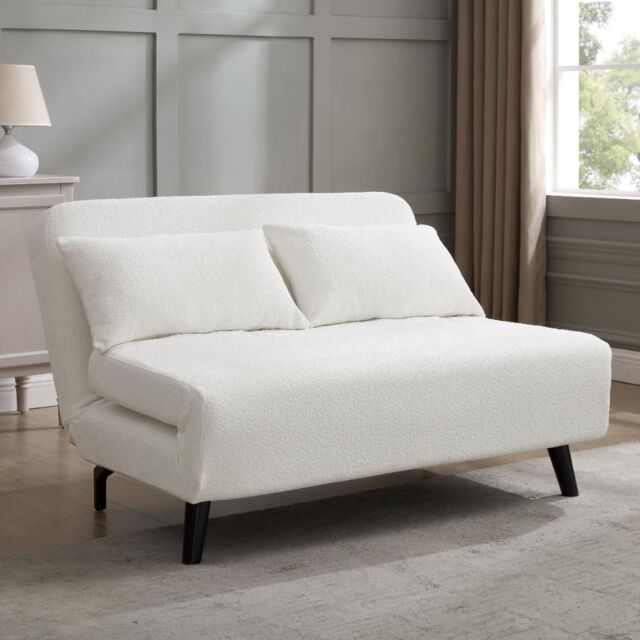 Home Detail Kellar Sofa Bed in White - Size: 2 Seater - image 1