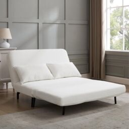 Home Detail Kellar Sofa Bed in White - Size: 2 Seater - thumbnail 2