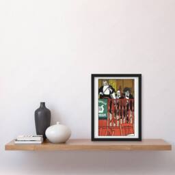 Artery8 Moriz Jung Salon Orchestra Meier Musicians Caricature Framed Art Print - Size: A3 - thumbnail 2