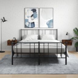 Berkfield Home Wall-mounted Bedside Cabinets 2 pcs Smoked Oak 35x35x20 cm in Brown - Size: 35 x 35 x 20 cm - thumbnail 1