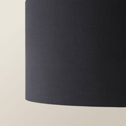 ValueLights Reni Black with Metallic Gold Inner Easy Fit Drum Ceiling Lamp Shade - Size: Large - thumbnail 4