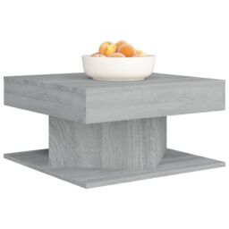 Berkfield Home Coffee Table Grey Sonoma 57x57x30 cm Engineered Wood - Size: 57 x 57 x 30 cm - thumbnail 3
