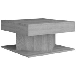 Berkfield Home Coffee Table Grey Sonoma 57x57x30 cm Engineered Wood - Size: 57 x 57 x 30 cm - thumbnail 2