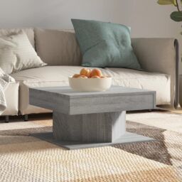 Berkfield Home Coffee Table Grey Sonoma 57x57x30 cm Engineered Wood - Size: 57 x 57 x 30 cm