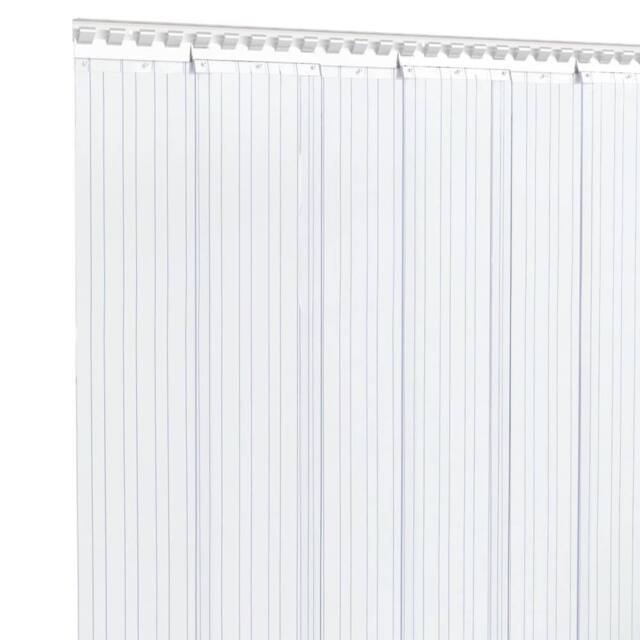 Berkfield Home Durable Door Curtain Transparent 200 mmx1.6 mm 50 m PVC in Clear - image 1