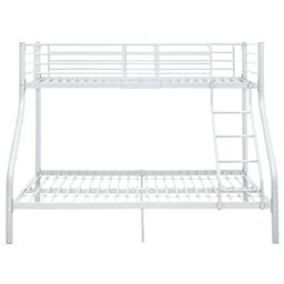Berkfield Home Bunk Bed Frame White Metal 140x200 cm/90x200 cm - thumbnail 3