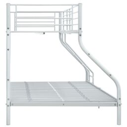 Berkfield Home Bunk Bed Frame White Metal 140x200 cm/90x200 cm - thumbnail 4