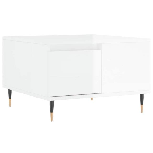 Berkfield Home Coffee Table High Gloss White 55x55x36.5 cm Engineered Wood - image 1
