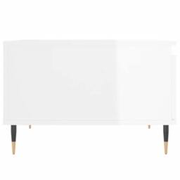 Berkfield Home Coffee Table High Gloss White 55x55x36.5 cm Engineered Wood - thumbnail 7