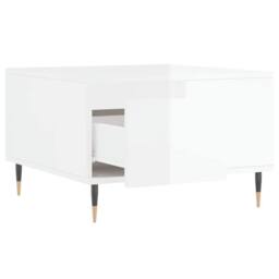 Berkfield Home Coffee Table High Gloss White 55x55x36.5 cm Engineered Wood - thumbnail 6