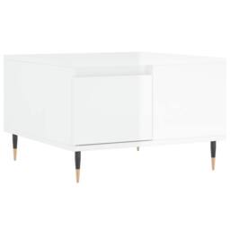 Berkfield Home Coffee Table High Gloss White 55x55x36.5 cm Engineered Wood - thumbnail 1