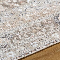 Livabliss Our Pnw Home Rainier-Washable Brown Green Traditional Vintage Living Rug in Light Brown - Size: 160 cm x 220 cm - thumbnail 8