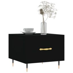 Berkfield Home Coffee Tables 2 pcs Black 50x50x40 cm Engineered Wood - Size: 50 x 50 x 40 cm - thumbnail 3