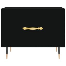 Berkfield Home Coffee Tables 2 pcs Black 50x50x40 cm Engineered Wood - Size: 50 x 50 x 40 cm - thumbnail 6