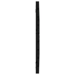 Berkfield Home Wall Headboard Black 96x3x63 cm Solid Wood Pine - Size: 96 x 3 x 63 cm - thumbnail 5