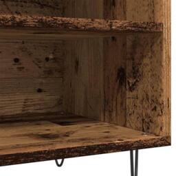 Berkfield Home Record Cabinet Old Wood 84.5x38x48 cm Engineered Wood in Brown - thumbnail 8