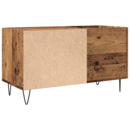 Berkfield Home Record Cabinet Old Wood 84.5x38x48 cm Engineered Wood in Brown - thumbnail 6