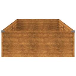Berkfield Home Garden Raised Bed 195x100x36 cm Corten Steel in Brown - Size: 195 x 100 x 36 cm - thumbnail 5