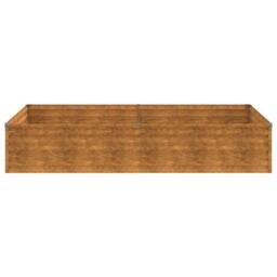 Berkfield Home Garden Raised Bed 195x100x36 cm Corten Steel in Brown - Size: 195 x 100 x 36 cm - thumbnail 4