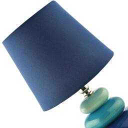 Happy Homewares Ceramic Pebble Table Lamp with Midnight Blue Teal & Duck Egg Colours - thumbnail 2