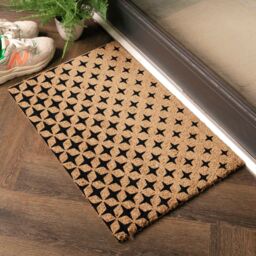 Artsy Mats Repeat Fading Stars Pattern Doormat in Black - Size: 40 cm x 60 cm - thumbnail 3