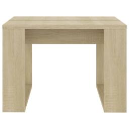 Berkfield Home Side Table Sonoma Oak 50x50x35 cm Engineered Wood in Light Tan - Size: 50 x 50 x 35 cm - thumbnail 5