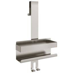 Berkfield Home Hanging Shower Caddy Brushed 304 Stainless Steel in Silver - thumbnail 2