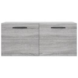 Berkfield Home Wall Cabinet Grey Sonoma 80x36.5x35 cm Engineered Wood - thumbnail 5