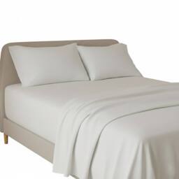Snug City Flannelette Flat Sheet Soft Brushed Cotton Bedding for Warmth Comfort in White - Size: Single - thumbnail 2