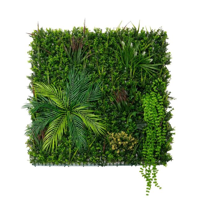 Monstershop Alina Artificial Wall Tile - 100cm x 100cm in Green - Size: 100 cm x 100 cm - image 1