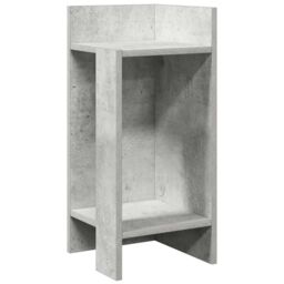 Berkfield Home Side Tables 2 pcs with Shelf Concrete Grey 25.5x27x60 cm - thumbnail 5
