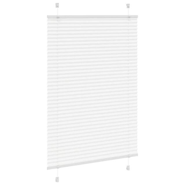 Berkfield Home Pleated Blind White 100x150 cm Fabric Width 99.4 cm Polyester - image 1
