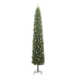 Berkfield Home Artificial Christmas Tree with 300 LEDs with Stand Green 300 cm - thumbnail 3